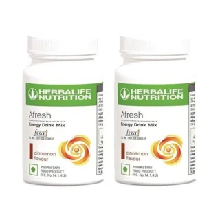 Herbalife Afresh Energy Drink Mix 50g Cinnamon Flavour – Pack of 2